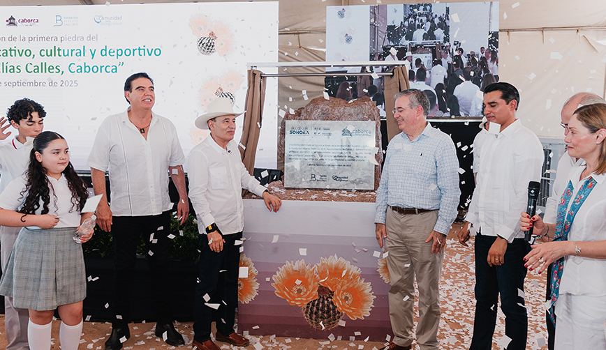 Government of Sonora and the Alberto Baillères Foundation break ground on educational habitat in Caborca