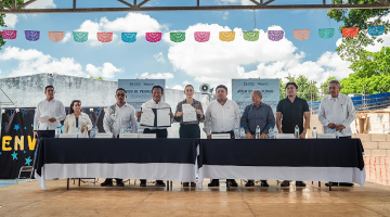 Social Commitment Agreement signed with Primaria "Demetrio Rivero Triay" in Kanasín, Yucatan