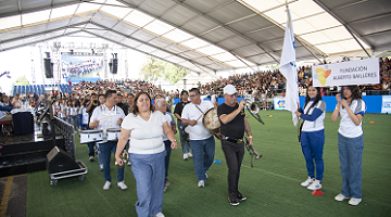 Integrantes de comunidades educativas de Ecatepec e Iztapalapa acudieron a los Juegos BAL 2024