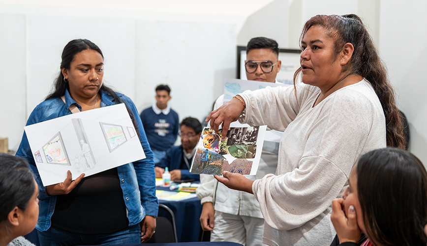 Seis comunidades educativas de Iztapalapa participan en la creación colaborativa de murales